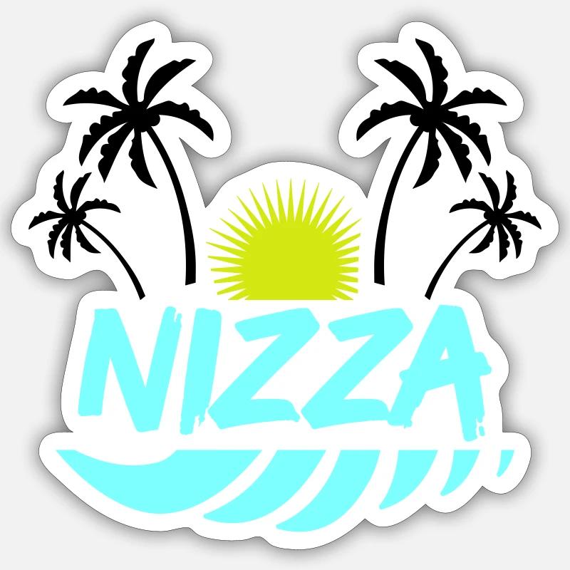 Nice - Sticker size S (10 x 10 cm) - white matte
