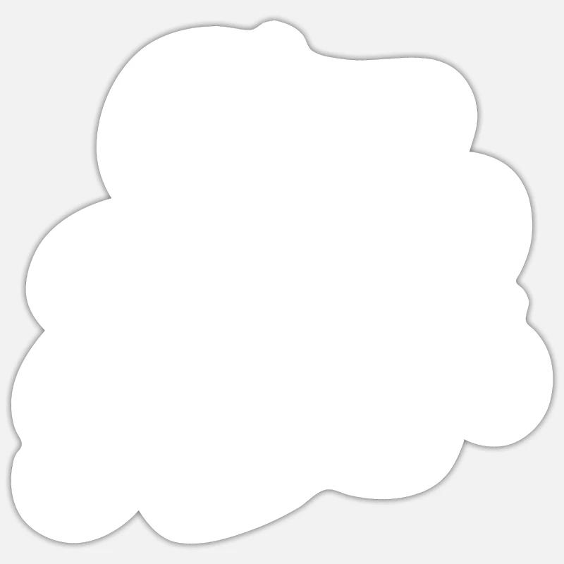Val thorens - Sticker taille S (10 x 10 cm) - blanc mat