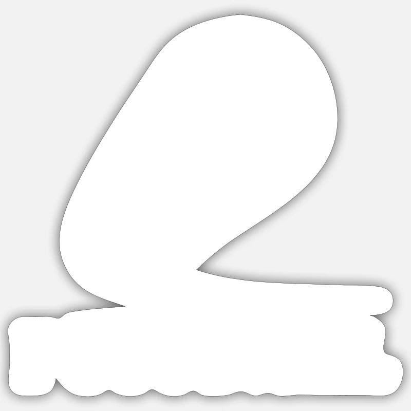 FUSSBALL - Sticker Größe S (10 x 10 cm) - Mattweiß