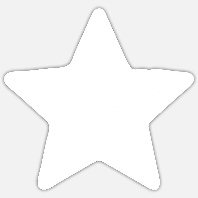 Etoile lightning Sticker taille S (10 x 10 cm)