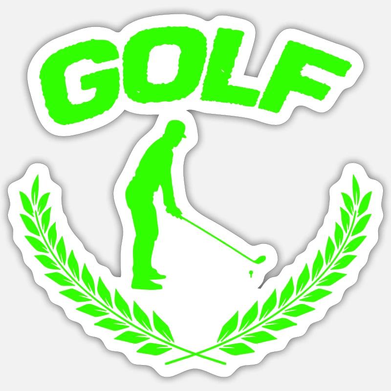 Golf game - Sticker Größe S (10 x 10 cm) - Mattweiß