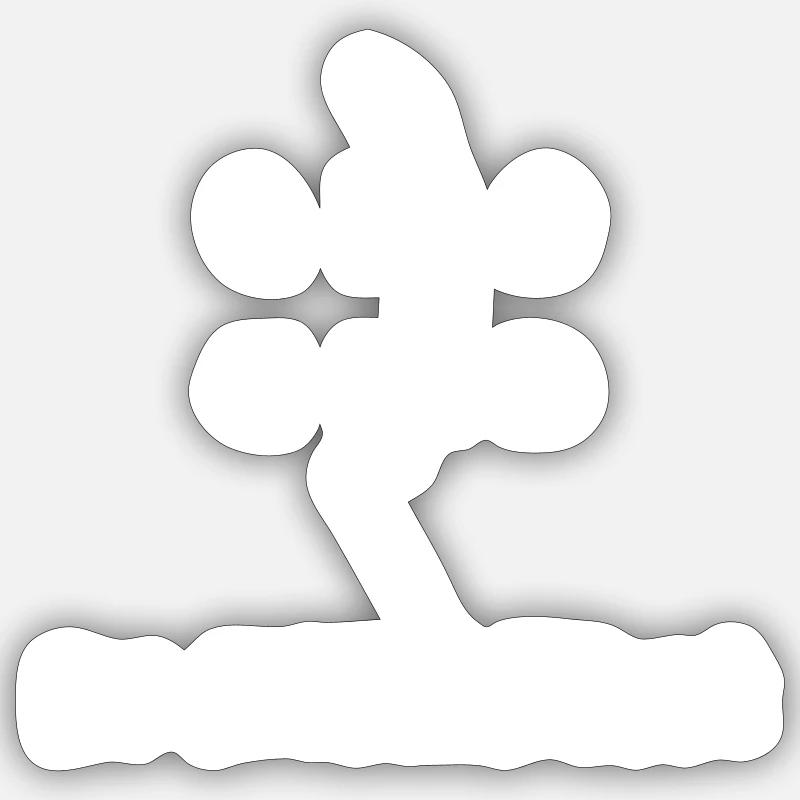 Happy oder Sad Du entscheidest Sticker Größe S (10 x 10 cm)