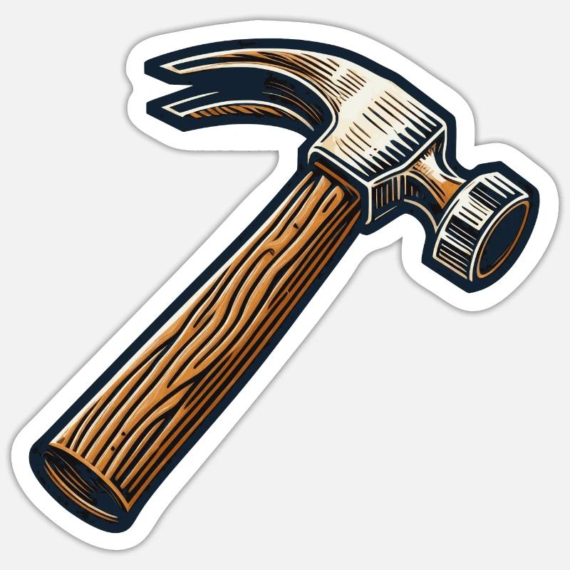 Hammer Tools Craftsman Do-it-Yourself Sticker size S (10 x 10 cm)