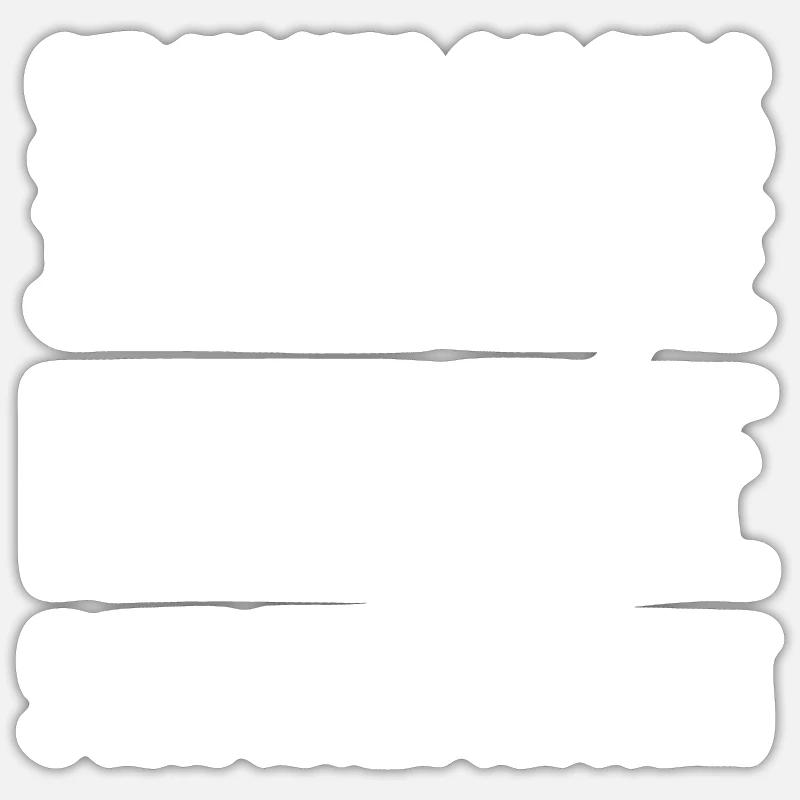retraite - Sticker taille S (10 x 10 cm) - blanc mat