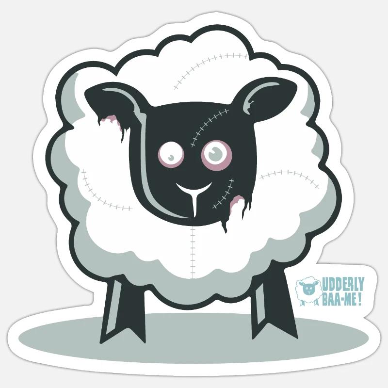 Ewe a Zombie? Sticker size S (10 x 10 cm)
