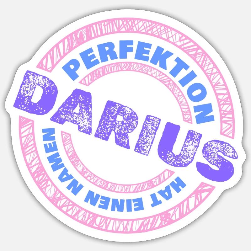 Darius Darius - Sticker size S (10 x 10 cm) - white matte