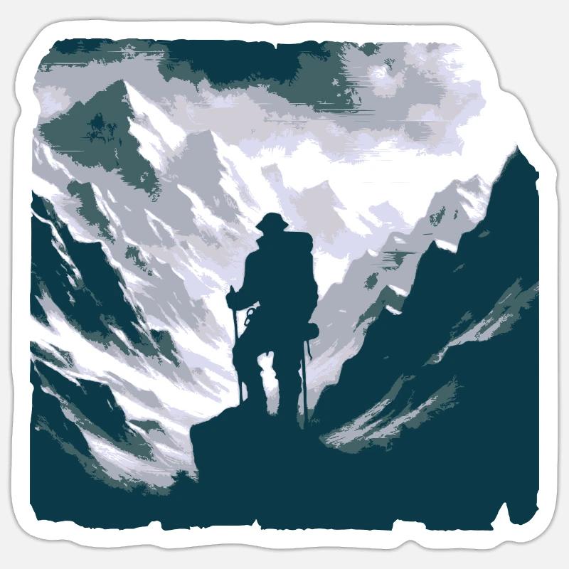 Tyrolean mountain nature Sticker size S (10 x 10 cm)