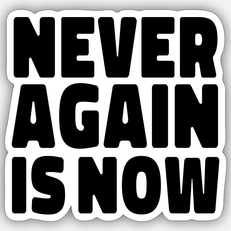 Plus jamais ça est contre l’antisémitisme Sticker taille S (10 x 10 cm)