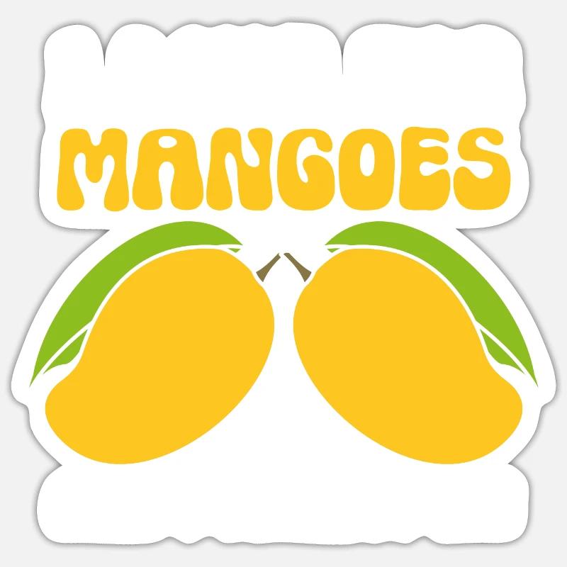 Mango Fruit Mango - Sticker size S (10 x 10 cm) - white matte