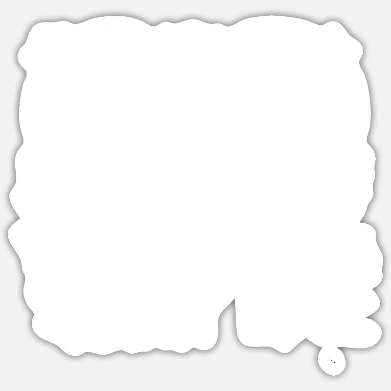L’amour printanier - Sticker taille S (10 x 10 cm) - blanc mat