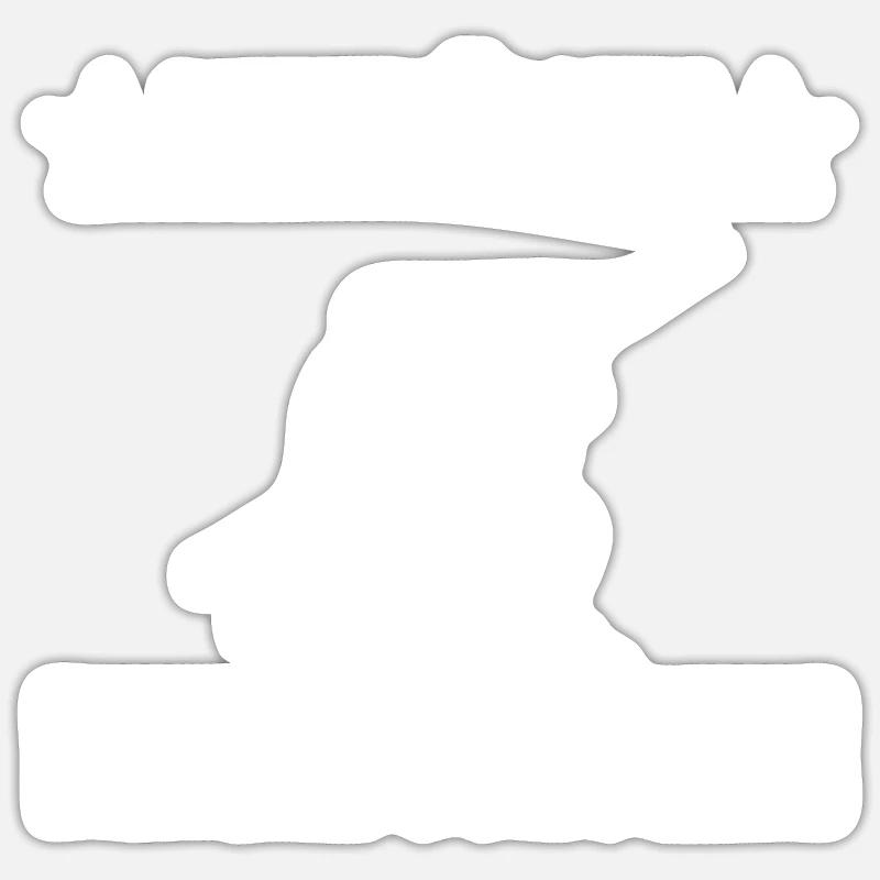 Feuerwehr - Sticker Größe S (10 x 10 cm) - Mattweiß