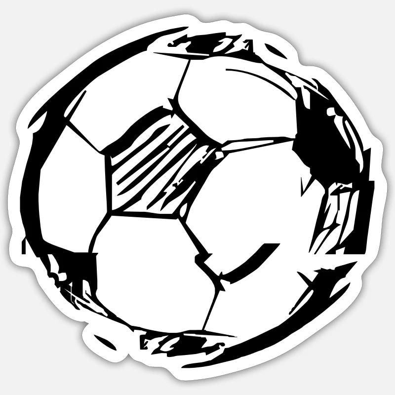 Ball - Sticker size S (10 x 10 cm) - white matte