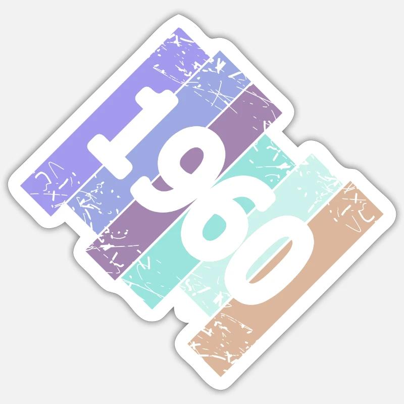 Oldtimer 1960 - Sticker size S (10 x 10 cm) - white matte