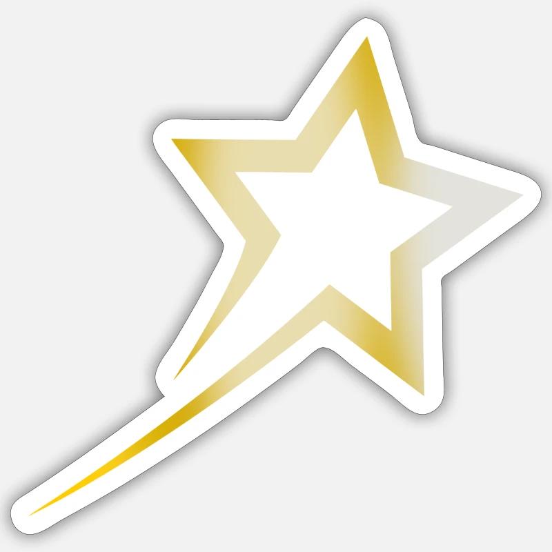 Goldener Stern Sticker Größe S (10 x 10 cm)