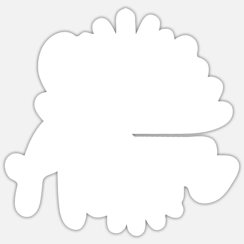 Super ATSEM - Sticker taille S (10 x 10 cm) - blanc mat