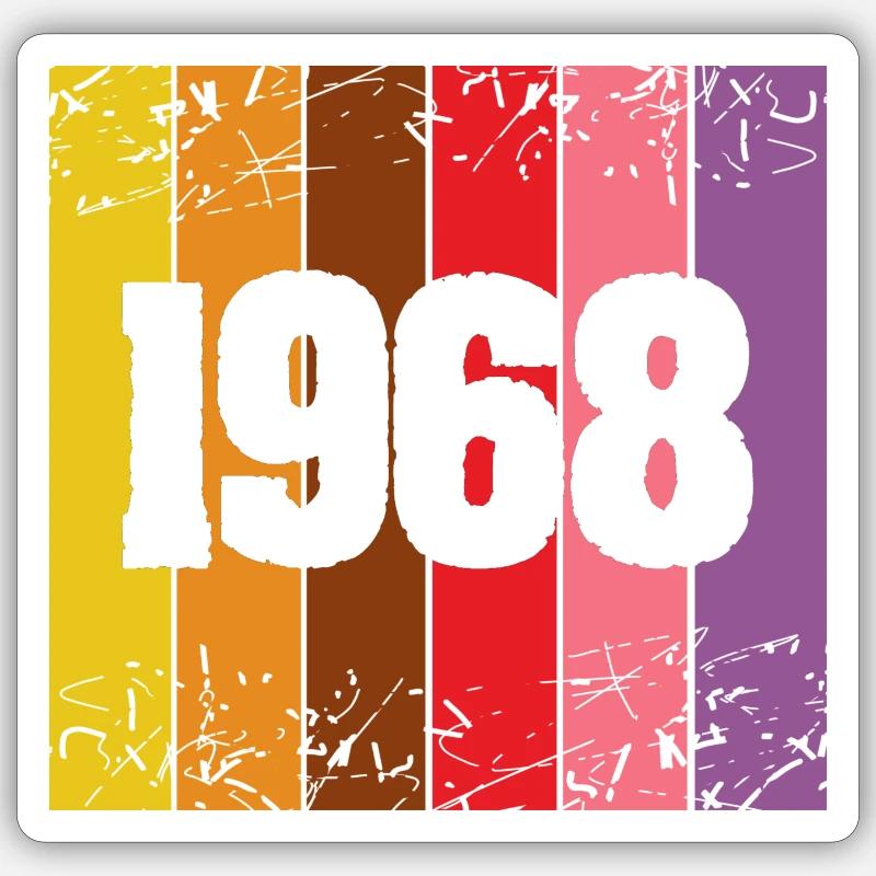 1968 Sticker size S (10 x 10 cm)