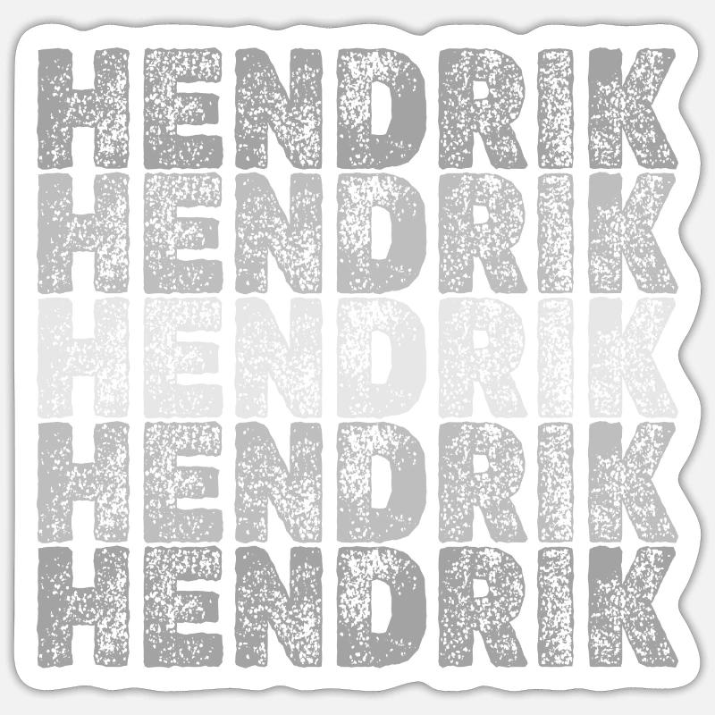 Hendrik - Sticker size S (10 x 10 cm) - white matte