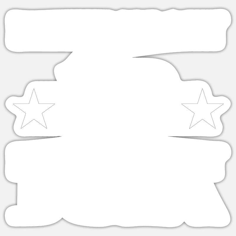 Junggesellenabschied - Sticker Größe S (10 x 10 cm) - Mattweiß