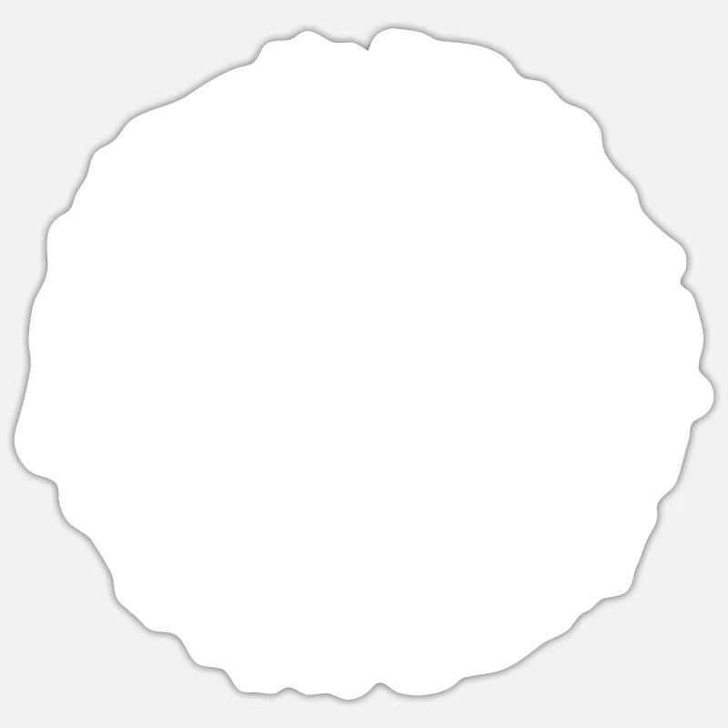 Frau Alica - Sticker Größe S (10 x 10 cm) - Mattweiß