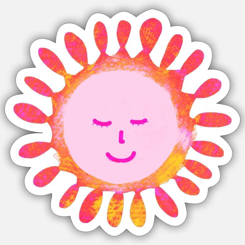 Sunny Sticker size S (10 x 10 cm)