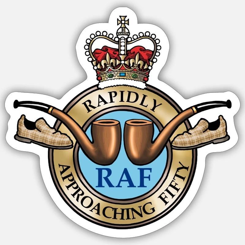 Rapidly Approaching Fifty Sticker size S (10 x 10 cm)