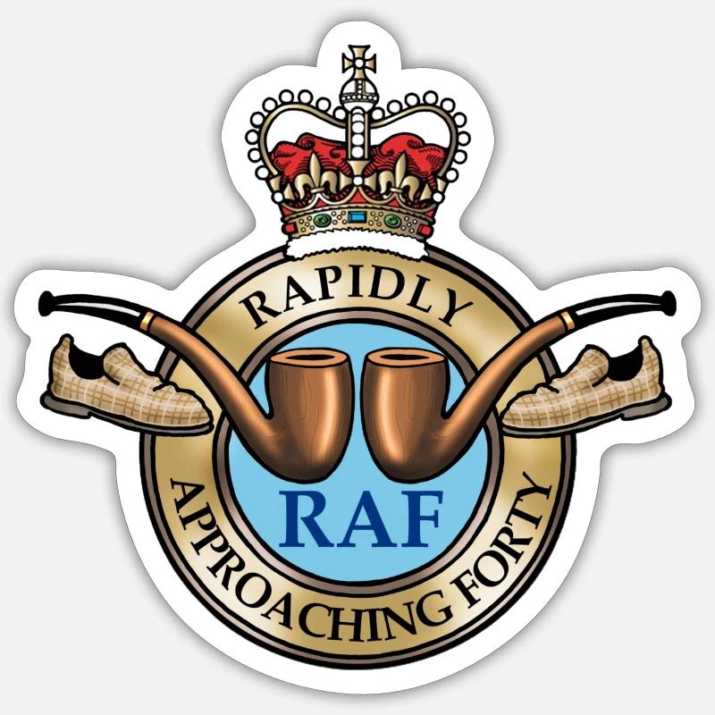 Rapidly Approaching Forty Sticker size S (10 x 10 cm)