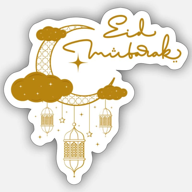 Eid Mubarak / Ramadan / Islam - Sticker size S (10 x 10 cm) - white matte