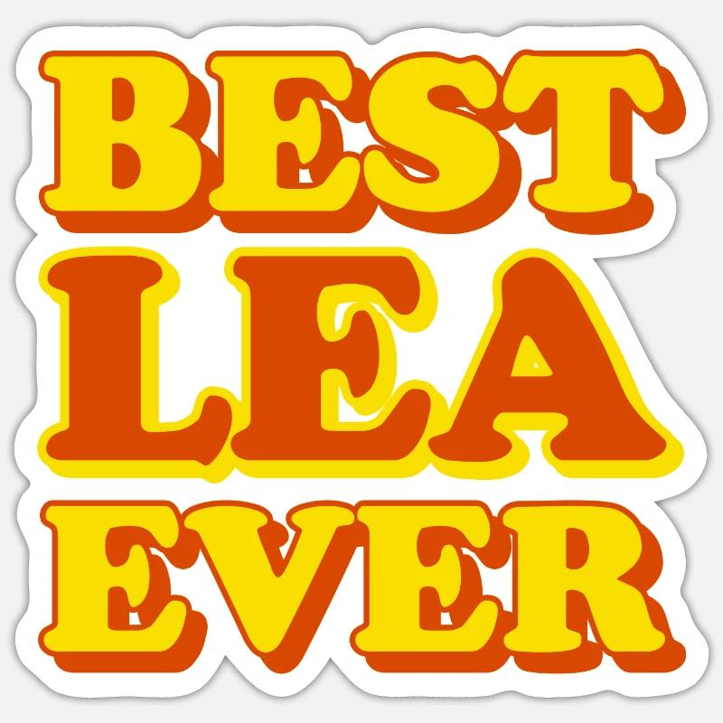 Lea First Name Funny Gift Sticker size S (10 x 10 cm)