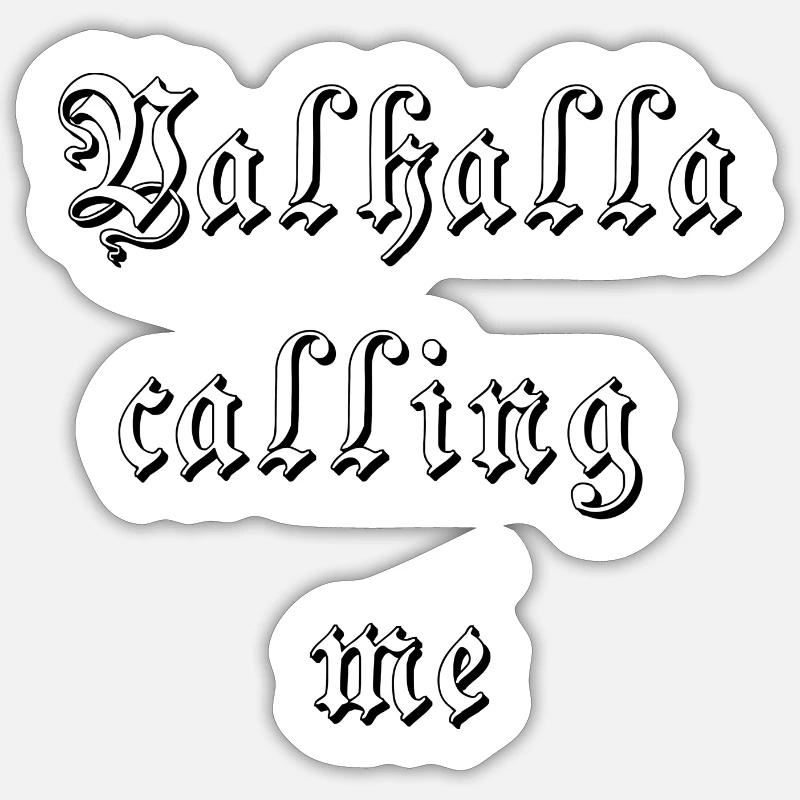 Walhalla ruft mich Sticker Größe S (10 x 10 cm)