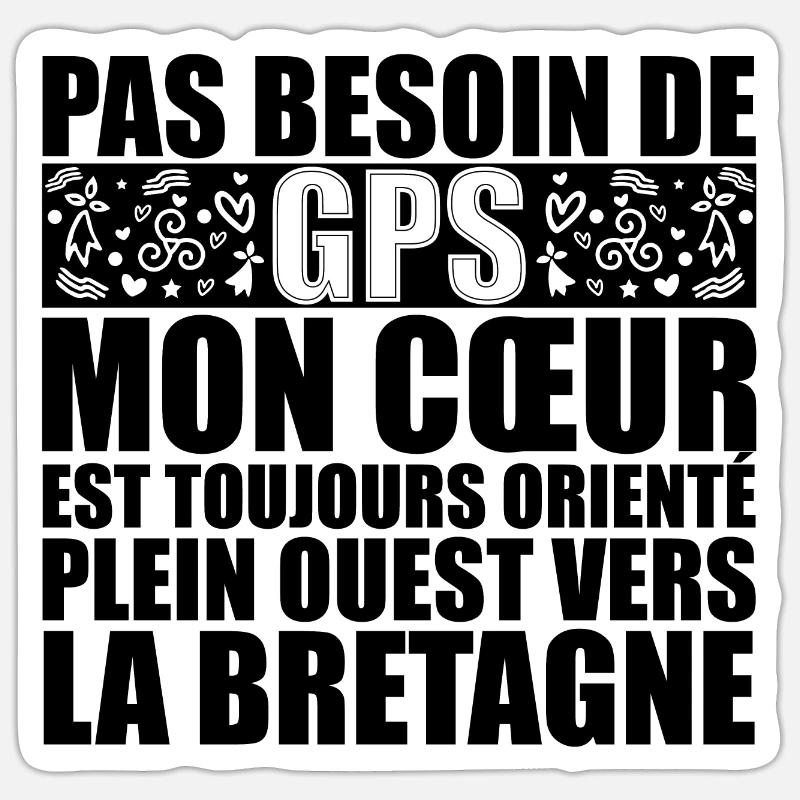 BRETON Sticker taille S (10 x 10 cm)