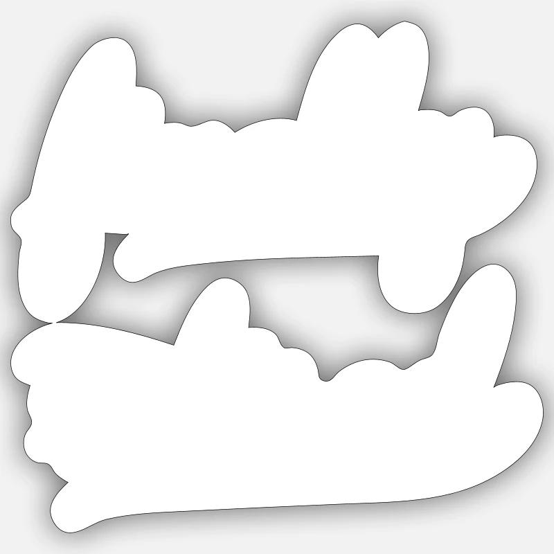 Endlich Rente - Sticker Größe S (10 x 10 cm) - Mattweiß