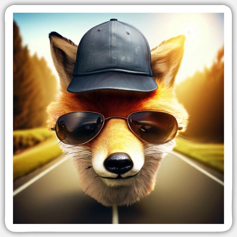 Fuchs Fuchs Sticker Größe S (10 x 10 cm)