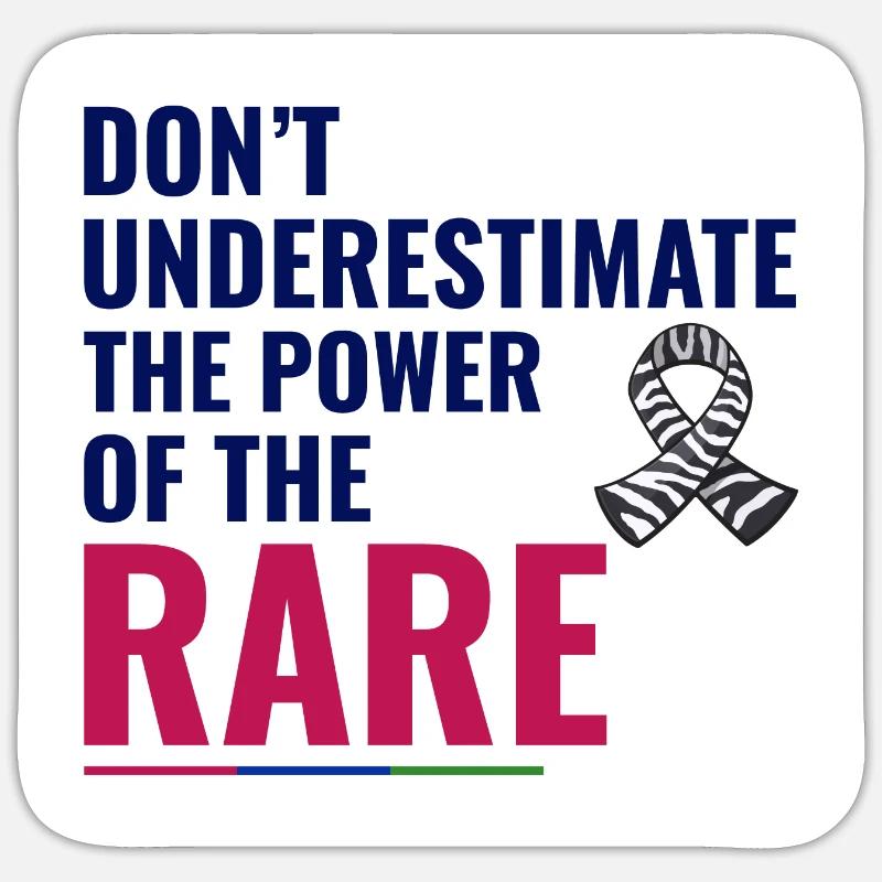 Sensibilisation aux maladies rares - Sticker taille S (10 x 10 cm) - blanc mat