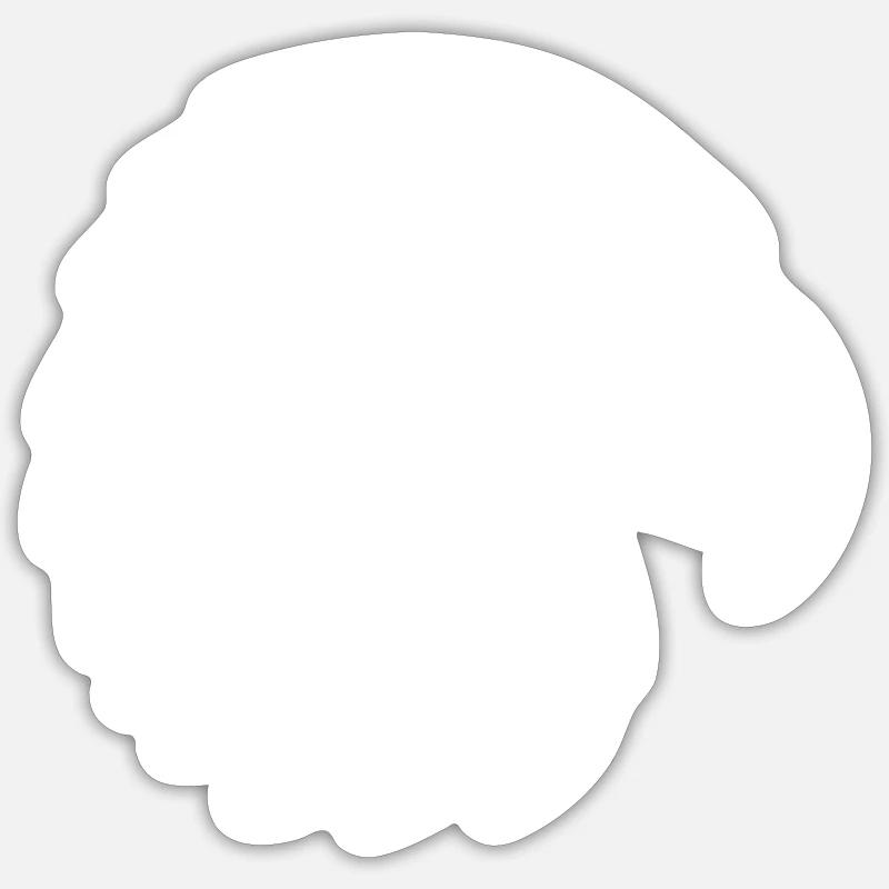 Eagle Head - Sticker size S (10 x 10 cm) - white matte