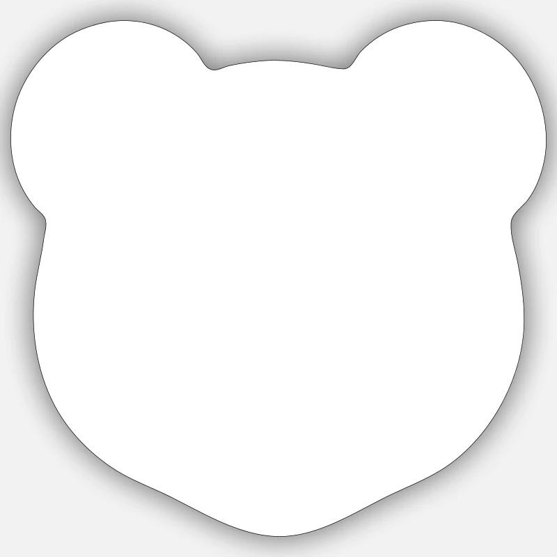 Panda Head Sticker size S (10 x 10 cm)