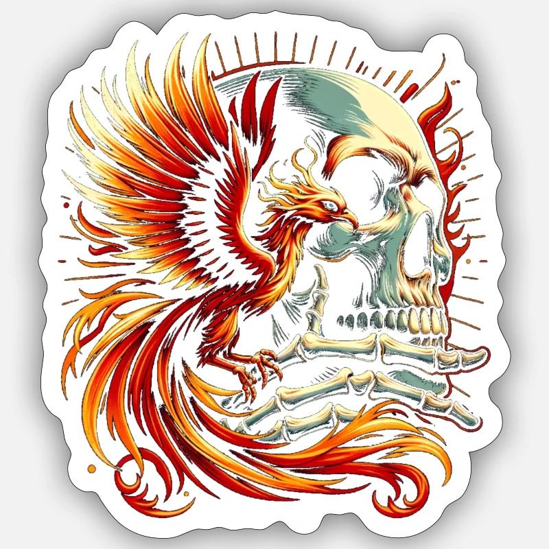 La renaissance du Phénix Sticker taille S (10 x 10 cm)