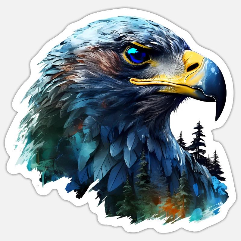 Adler Sticker Größe S (10 x 10 cm)