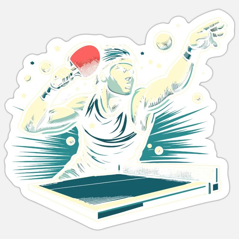Ping Pong Sticker taille S (10 x 10 cm)