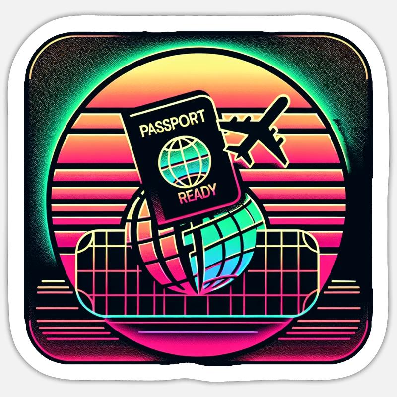 Passport Ready 11 - Sticker Größe S (10 x 10 cm) - Mattweiß