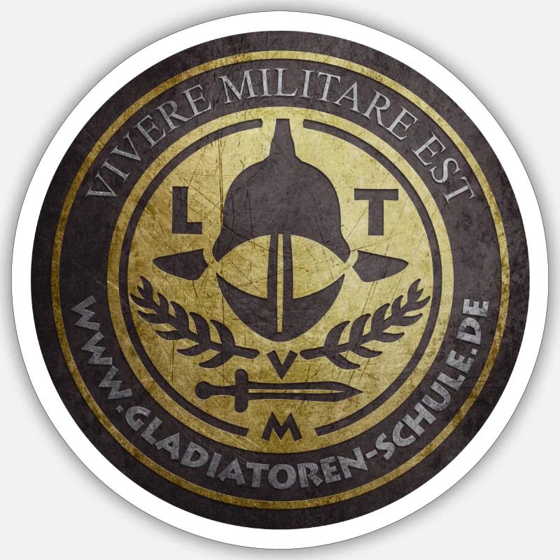 Gladiator School Trier - Logo Sticker size S (10 x 10 cm)