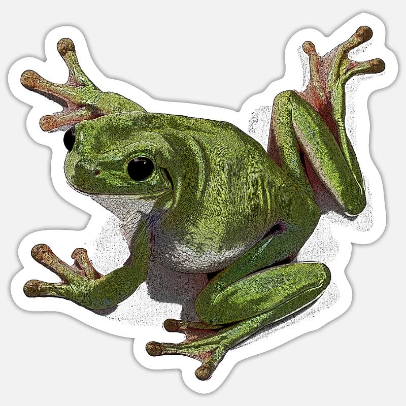 Whites Tree Frog Sticker size S (10 x 10 cm)
