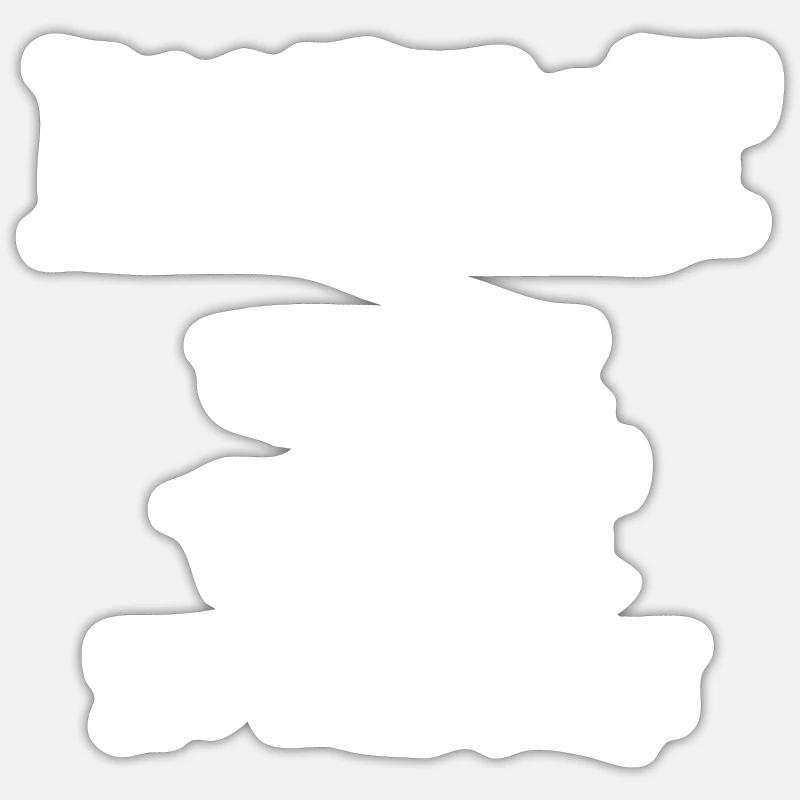 Hubert - Sticker Größe S (10 x 10 cm) - Mattweiß