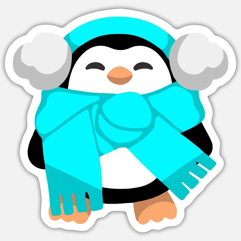 Pinguin Sticker Größe S (10 x 10 cm)