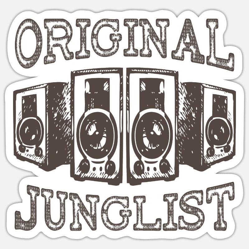 Système audio original Junglist Sticker taille S (10 x 10 cm)