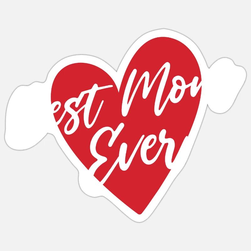 Beste Mutter aller Zeiten Sticker Größe S (10 x 10 cm)