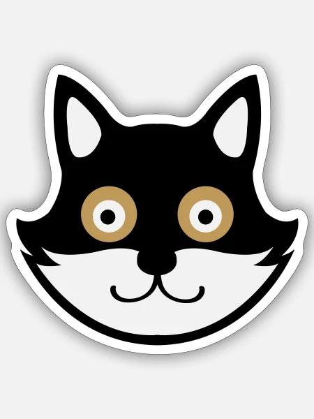 - Sticker Größe S (10 x 10 cm) - Mattweiß
