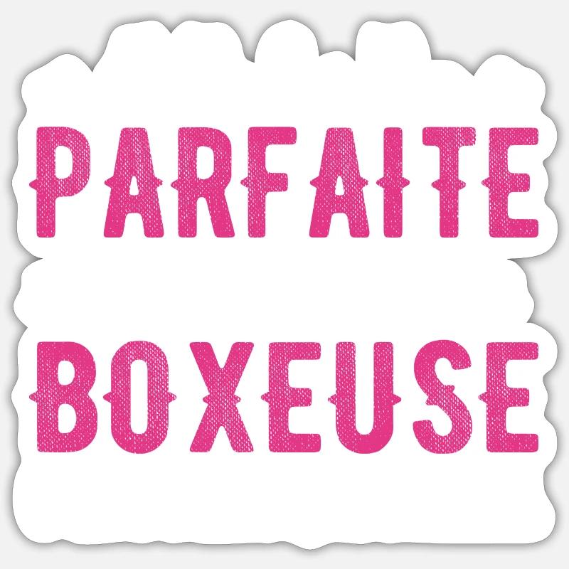 Nicht perfekt, aber ich bin ein Boxer - Boxer-Geschenk Sticker Größe S (10 x 10 cm)