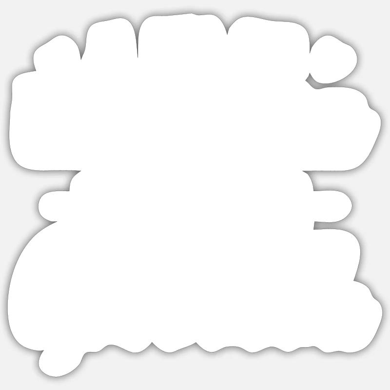 Infirmière Avec Option Gourmande - Sticker taille S (10 x 10 cm) - blanc mat