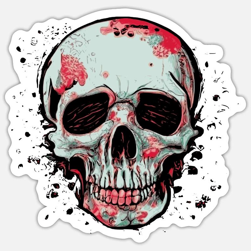 Skull Sticker size S (10 x 10 cm)