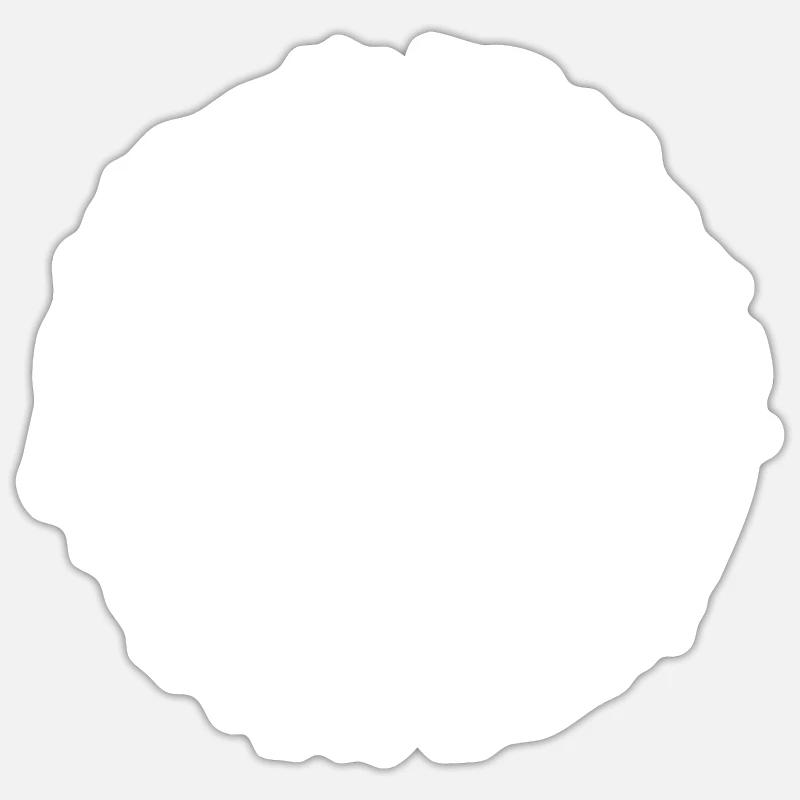 Frau Alissa - Sticker Größe S (10 x 10 cm) - Mattweiß